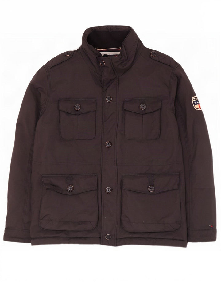 Giacca militare da uomo Tommy Hilfiger UK 40 grande nylon nero
