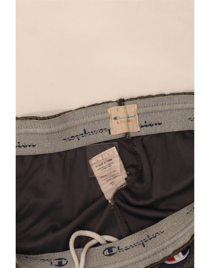 Pantaloncini sportivi da uomo Champion grandi in poliestere grigio