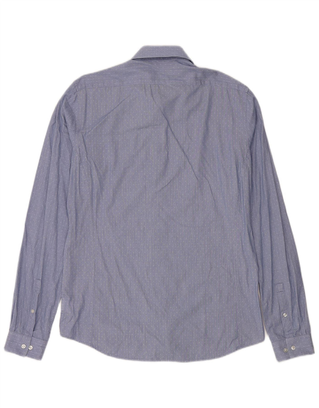 Camicia Calvin Klein da uomo extra slim fit taglia 40 15 1/2 blu medio maculato