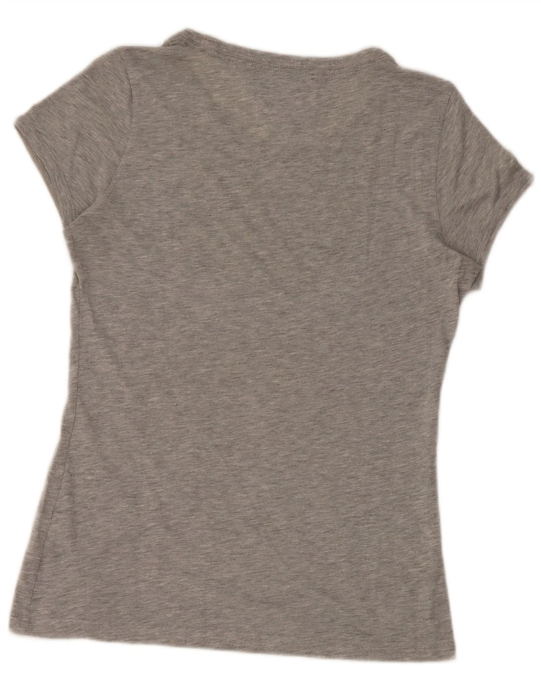 T-shirt grafica da donna Tommy Hilfiger Top UK 14 grande poliestere grigio