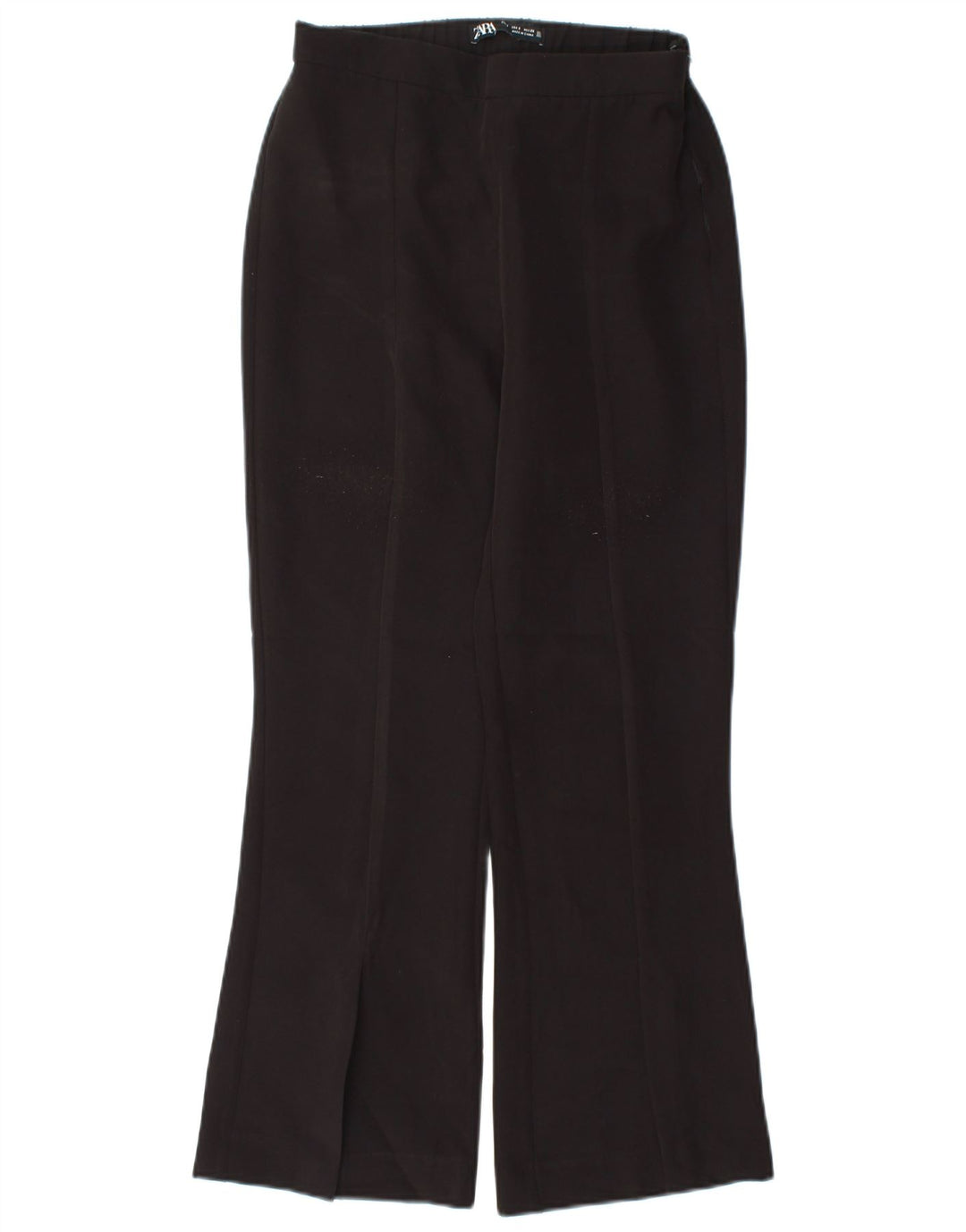 Pantaloni casual Bootcut da donna Zara piccoli W26 L26 poliestere nero