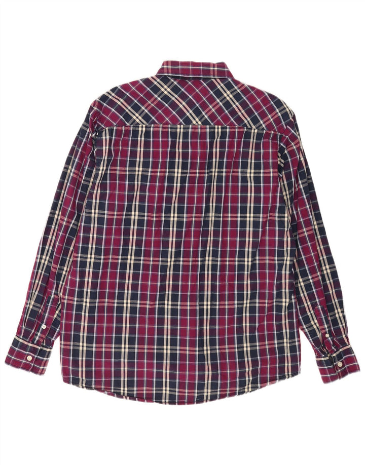 Camicia da uomo Regular Fit Pierre Cardin XL scozzese viola