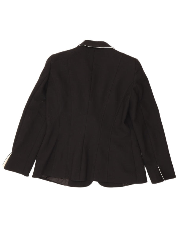 Luisa Spagnoli Giacca blazer da donna IT 46 Large Nero Poliestere