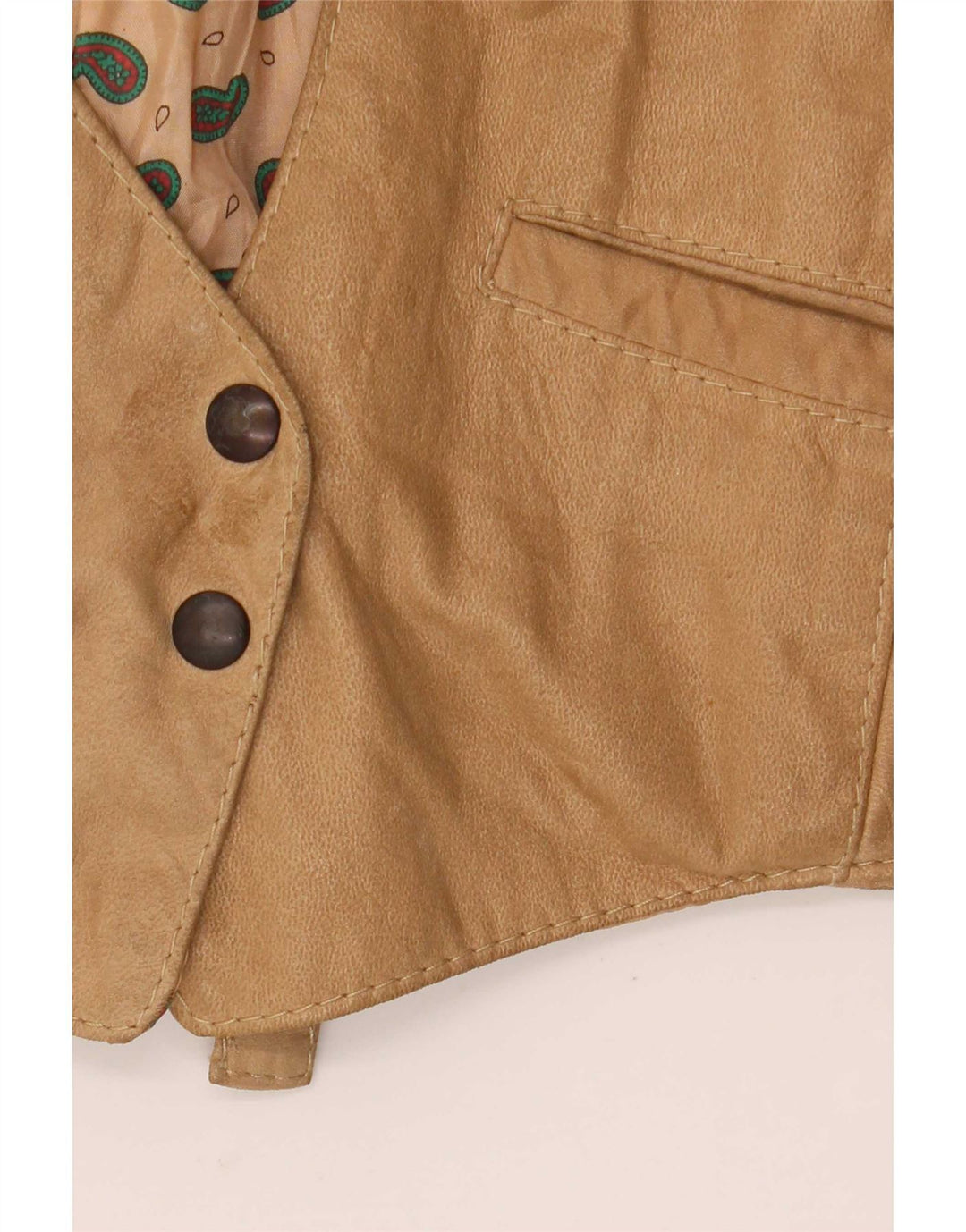 Gilet vintage da donna grande beige