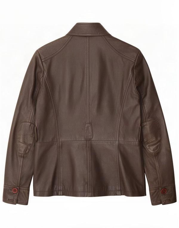 Chyston Giacca multiuso in pelle da donna UK 12 Marrone medio
