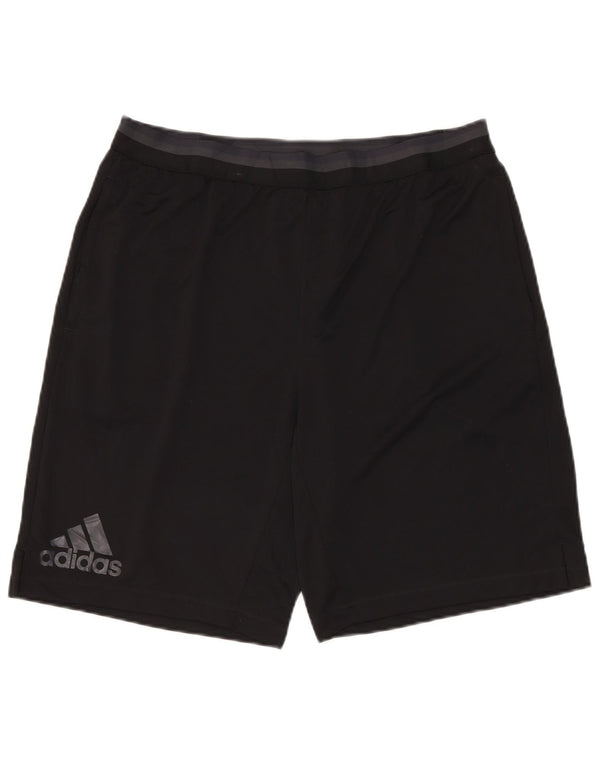 Pantaloncini sportivi da uomo Adidas XL Sport in poliestere nero