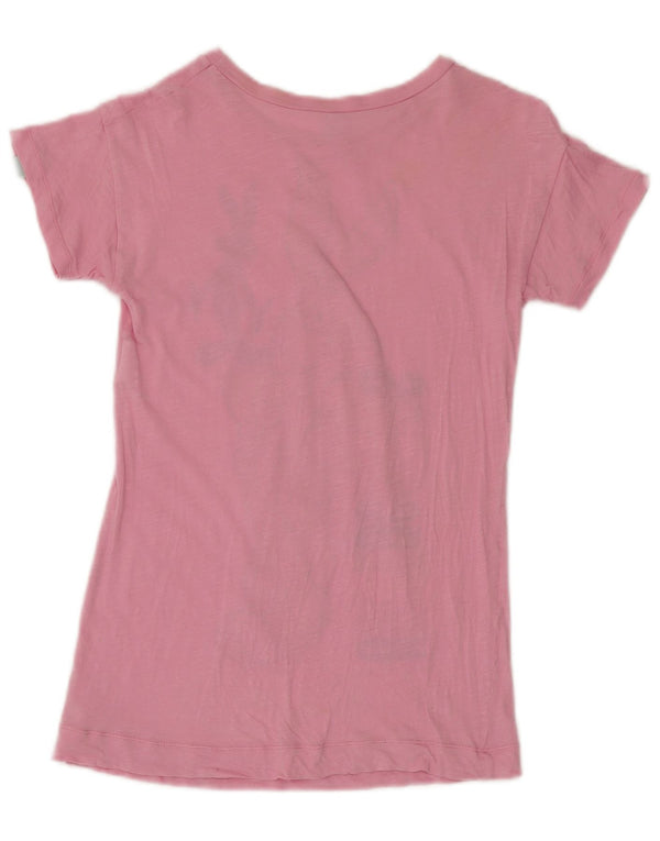 T-shirt grafica Benetton per bambine Bugs Bunny 7-8 anni in cotone rosa medio