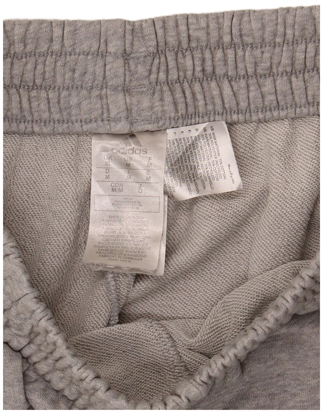 Pantaloni da tuta da uomo Adidas Joggers in cotone grigio medio