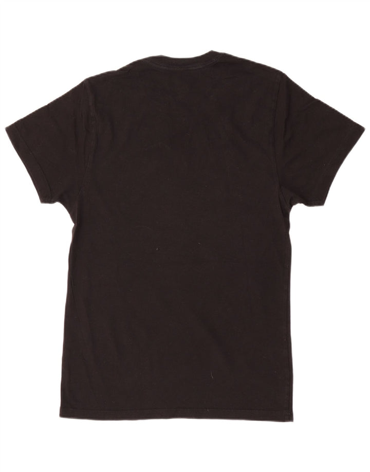 T-shirt grafica personalizzata da uomo Vans Top Small in cotone nero
