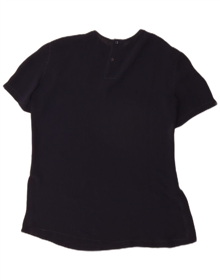 EMPORIO ARMANI Camicetta da donna Top UK 12 Medio Blu Navy