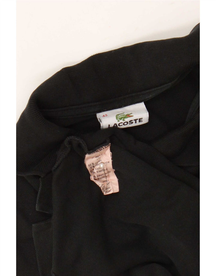 Abito polo da donna Lacoste taglia 42 grande in cotone nero
