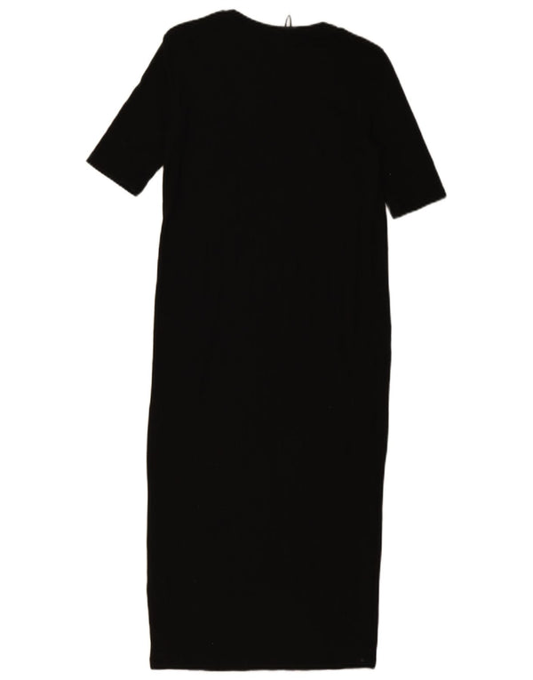 Vestito lungo da donna Zara UK 8 piccolo poliestere nero