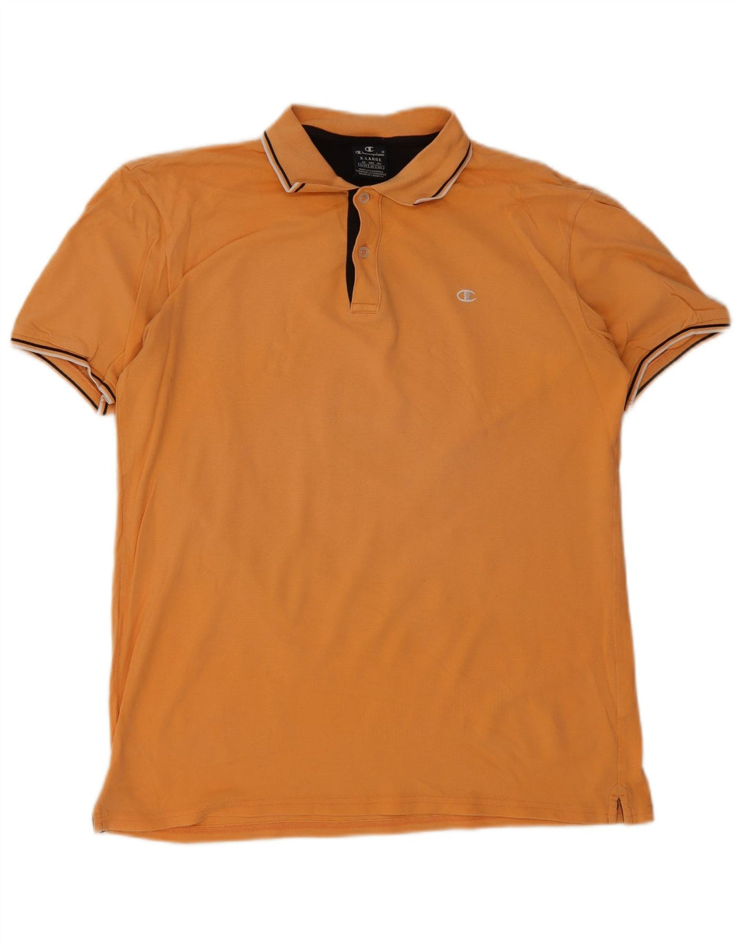 Polo da uomo Champion XL a righe arancioni