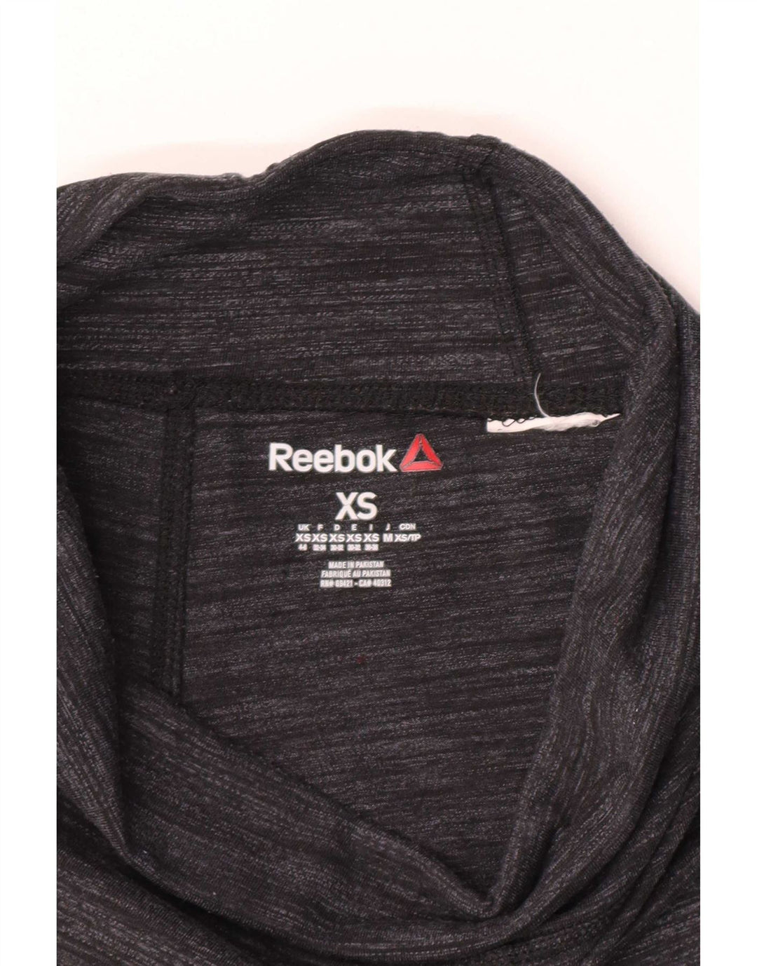 Leggings Reebok Donna UK 4/6 XS Grigio Chiazzato