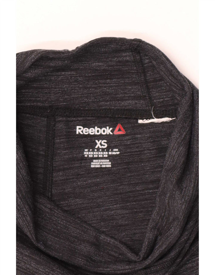 Leggings Reebok Donna UK 4/6 XS Grigio Chiazzato