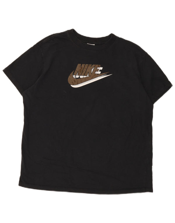 T-shirt grafica oversize da uomo Nike, top in cotone nero medio