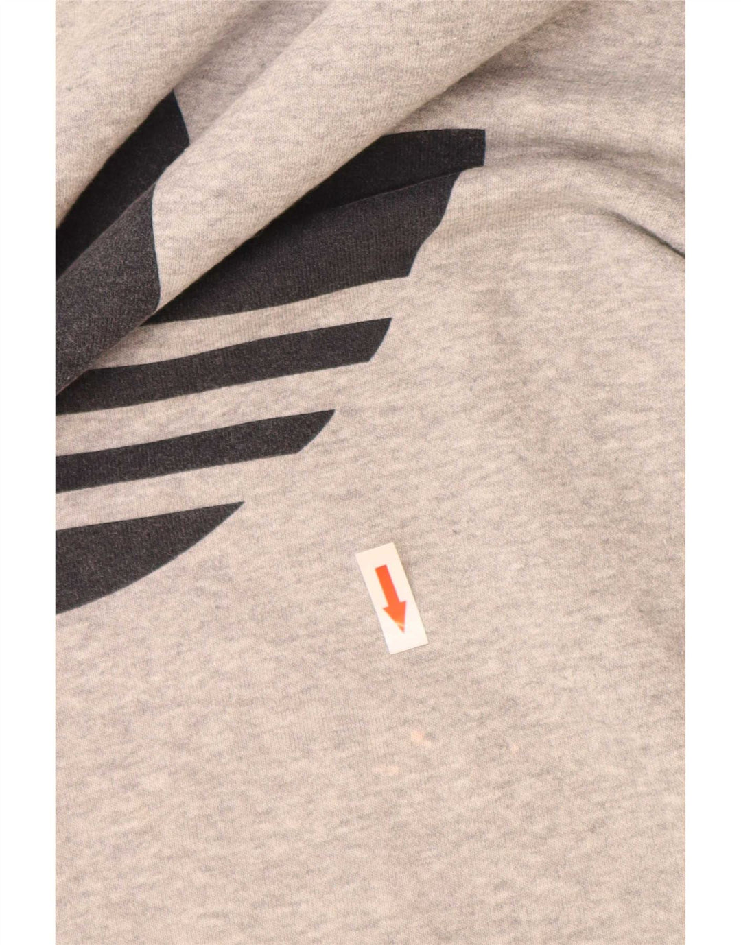 Felpa grafica da uomo Adidas Jumper XL in cotone color block grigio