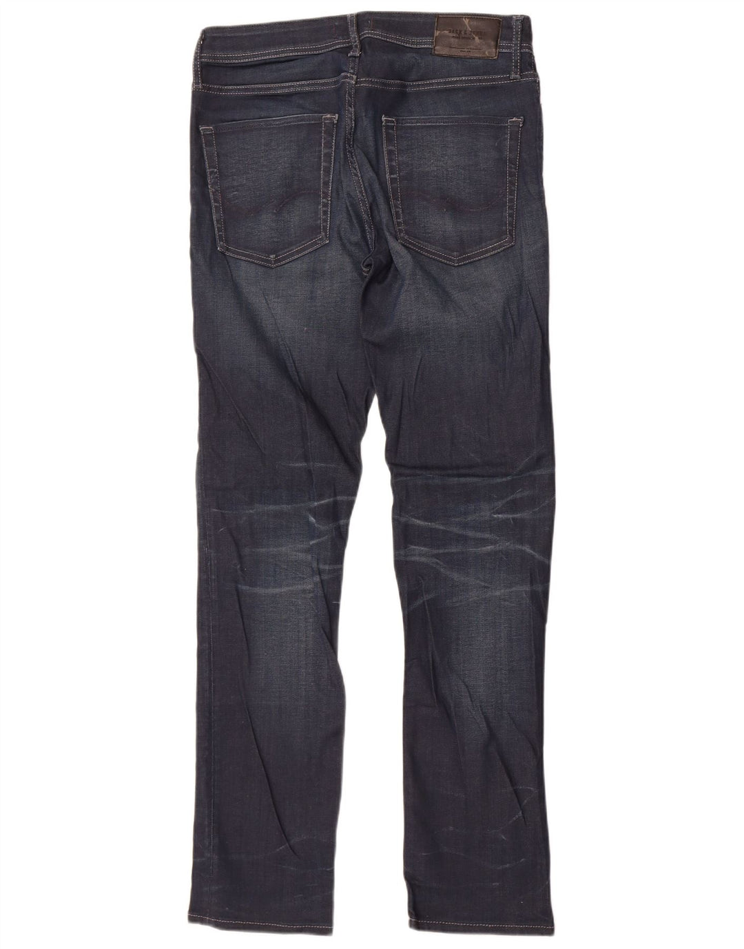 Jack & Jones Uomo Tim Slim Jeans W33 L34 Cotone Blu