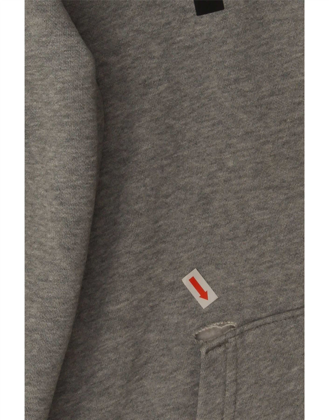 Felpa con cappuccio grafica da uomo Puma piccola in cotone chiazzato grigio