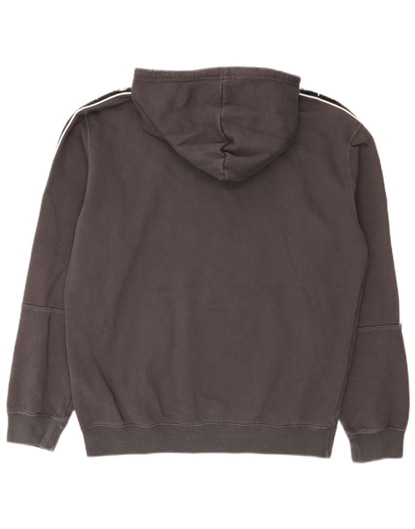 Felpa con cappuccio grafica da uomo Champion, grande, cotone color block grigio