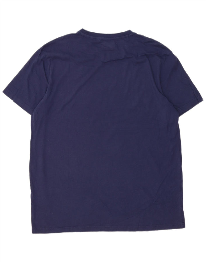 T-shirt uomo Kappa Top 3XL Blu Navy in cotone