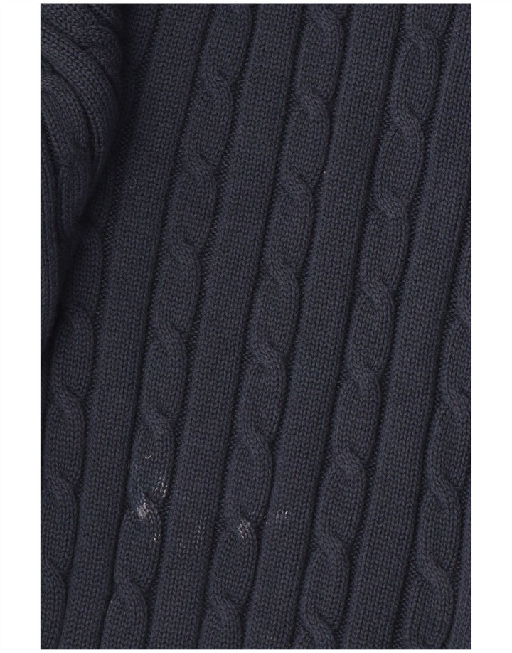 TOMMY HILFIGER Maglione maglione girocollo con grafica da uomo blu navy medio