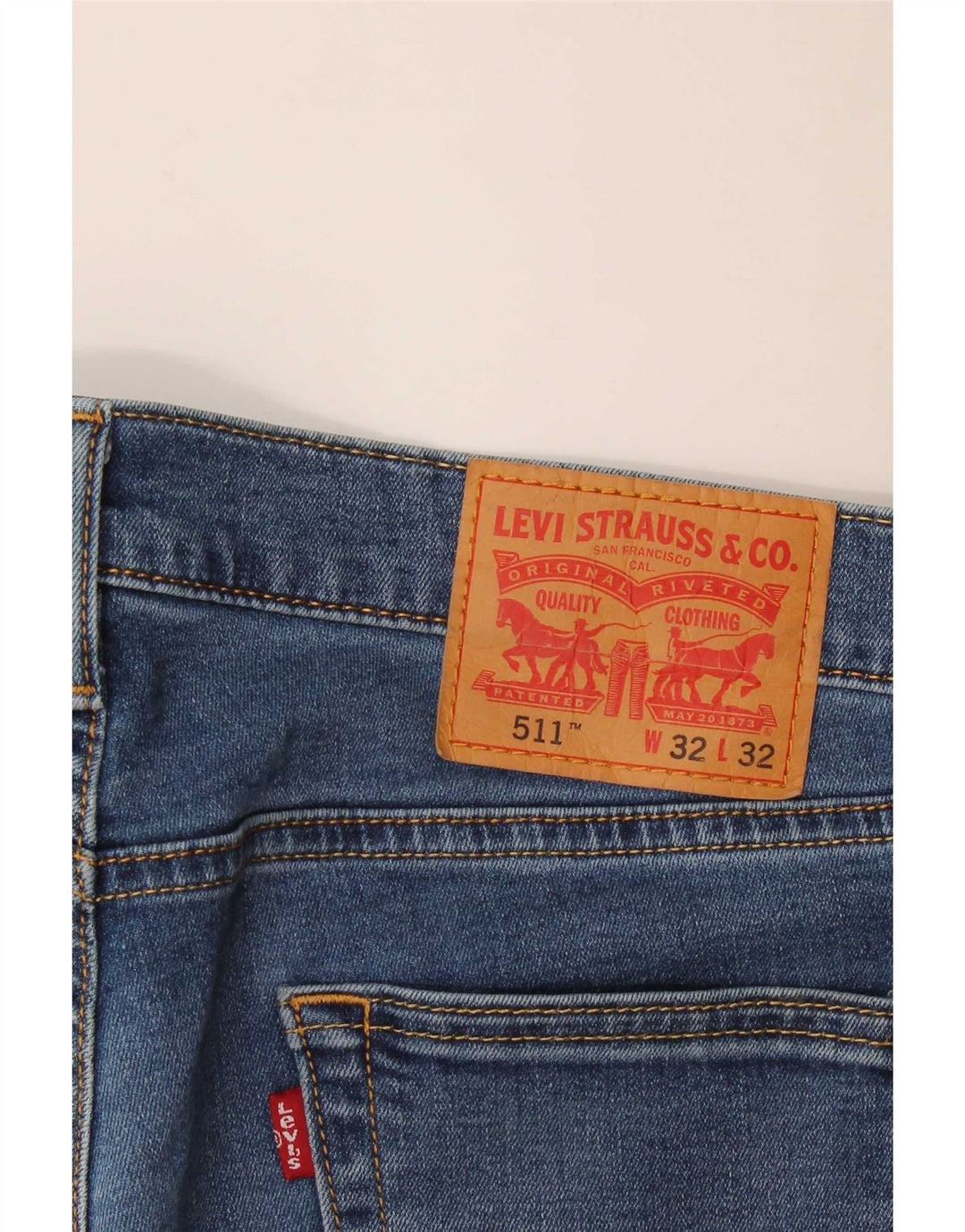 Jeans Levi's Uomo 511 Slim W32 L29 Cotone Blu