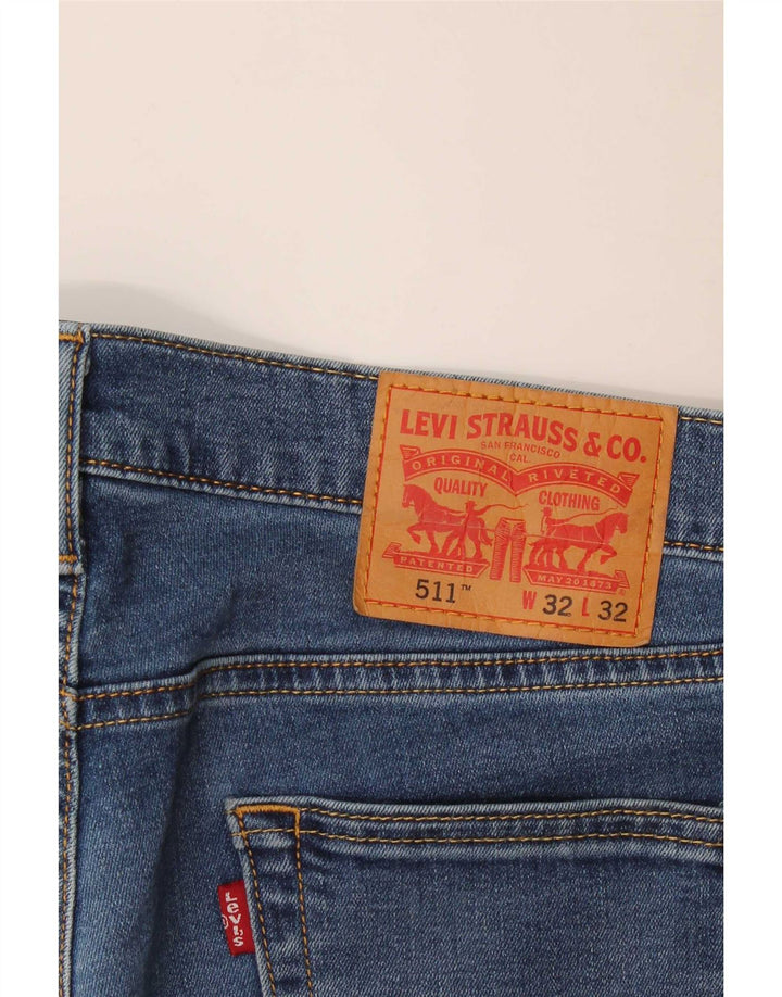 Jeans Levi's Uomo 511 Slim W32 L29 Cotone Blu