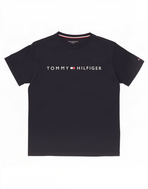 Tommy Hilfiger Mens Graphic T-Shirt Top Medium Navy Blue