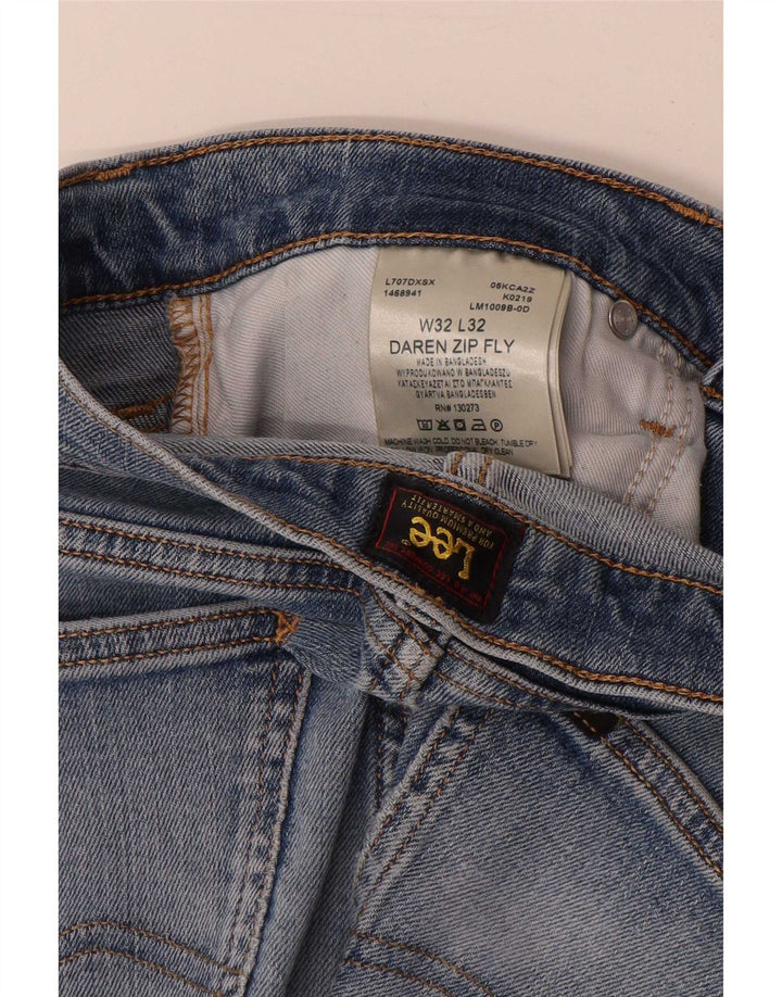 Jeans dritti da uomo Lee Daren Zip Fly W32 L32 cotone blu