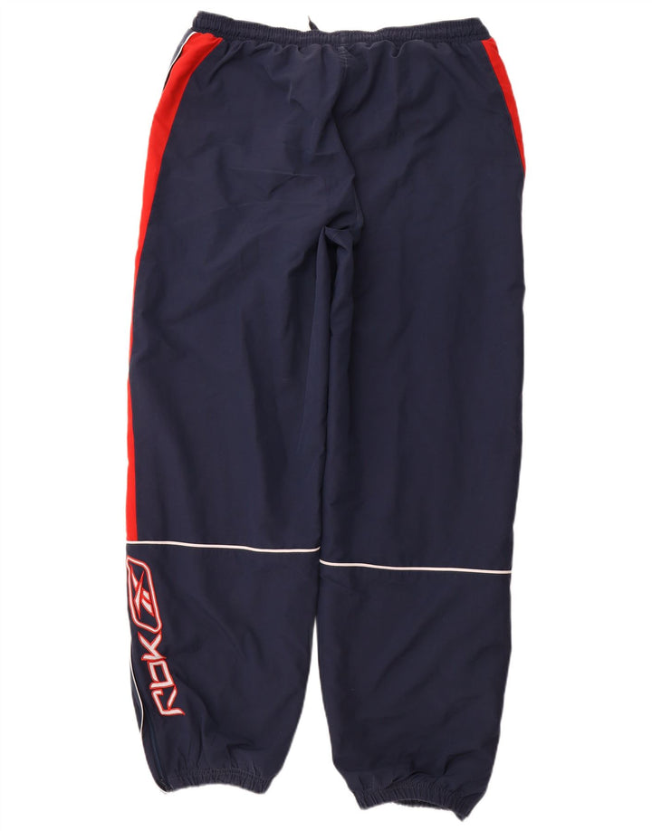 REEBOK Pantaloni da tuta con grafica da uomo Joggers XL Blu navy Colourblock