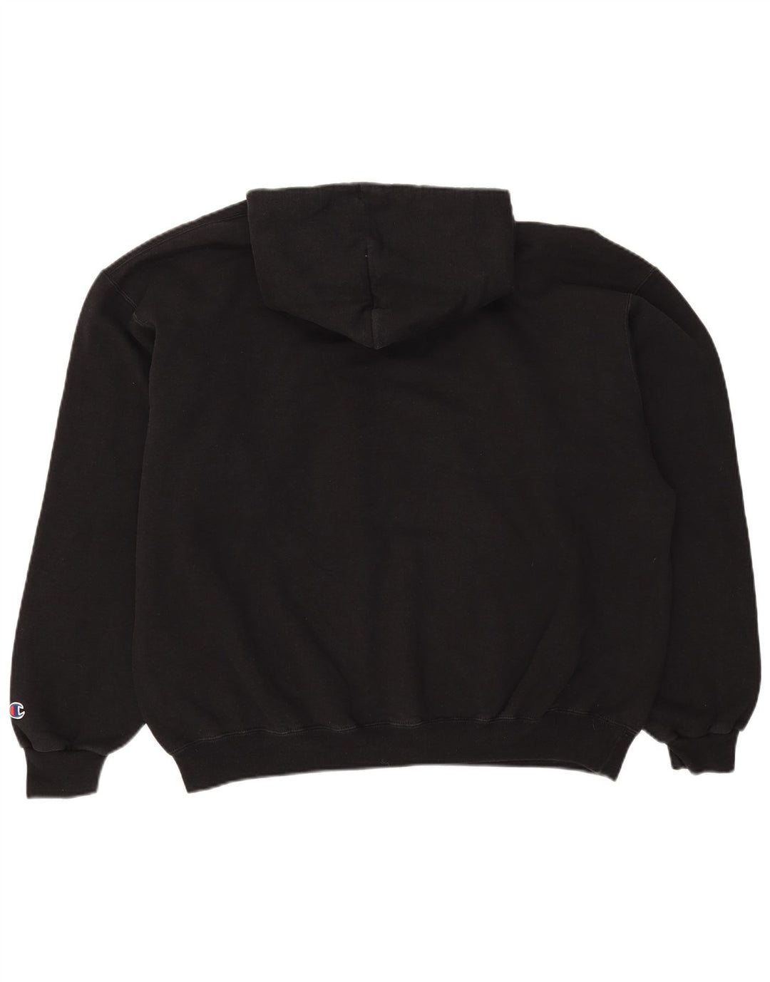 Felpa con cappuccio da uomo Champion XL in cotone nero