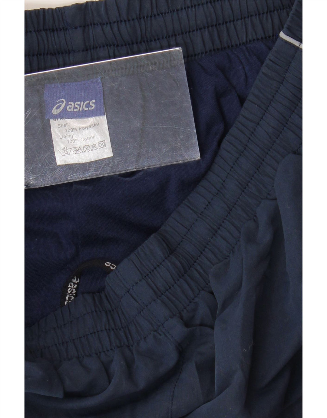 Pantaloni da tuta ASICS da uomo piccoli in poliestere blu navy