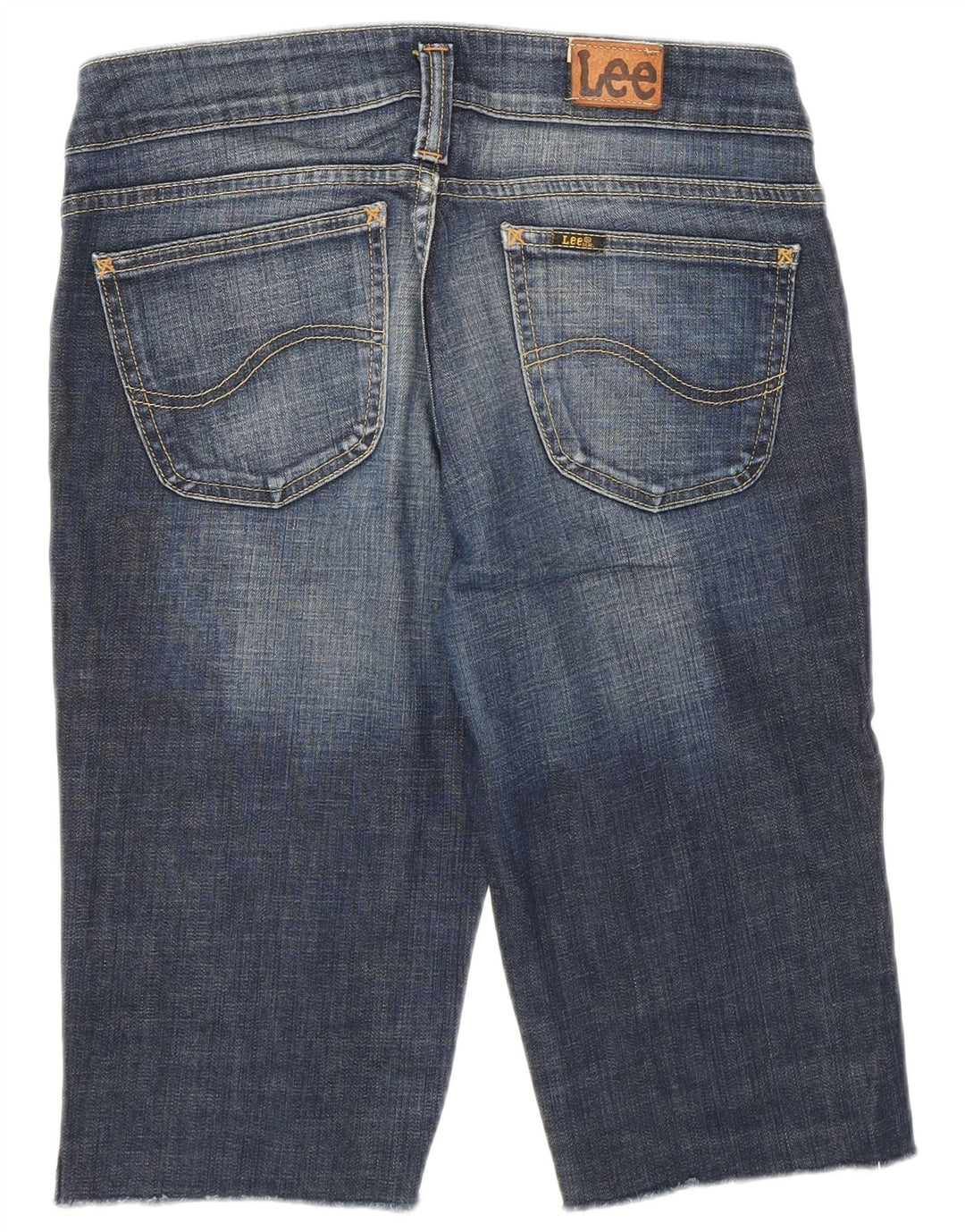 Pantaloncini di jeans Lee Leola Bermuda da donna W30 cotone blu medio