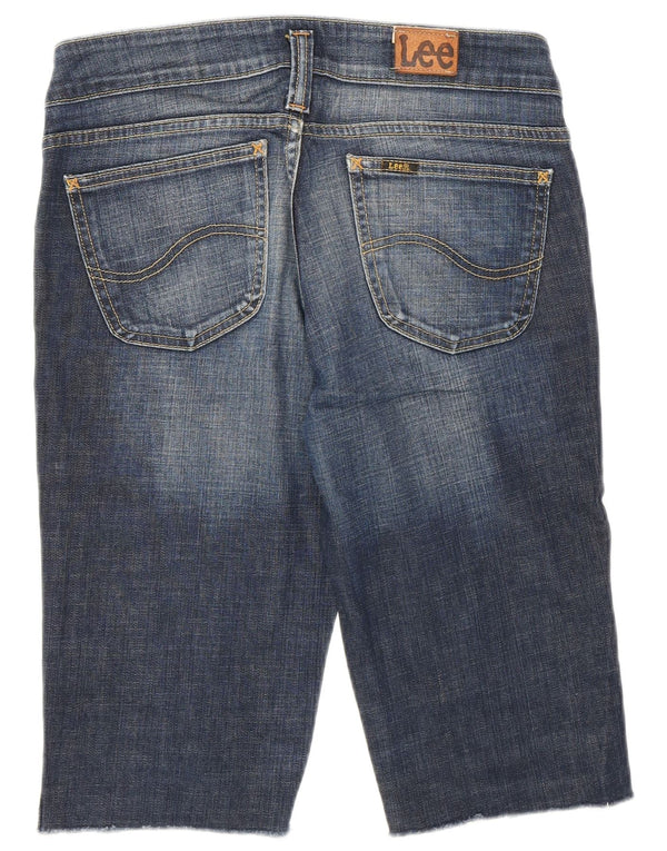 Pantaloncini di jeans Lee Leola Bermuda da donna W30 cotone blu medio