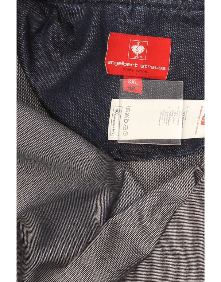 Engelbert Strauss Giacca di jeans da uomo UK 46 3XL Cotone blu