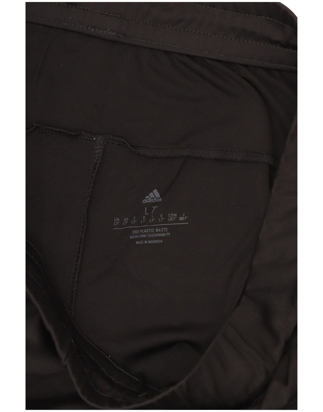 Pantaloncini sportivi da uomo Adidas grandi in poliestere nero