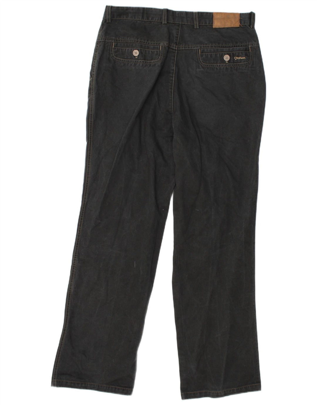 Pantaloni chino dritti vintage da uomo W34 L31 neri