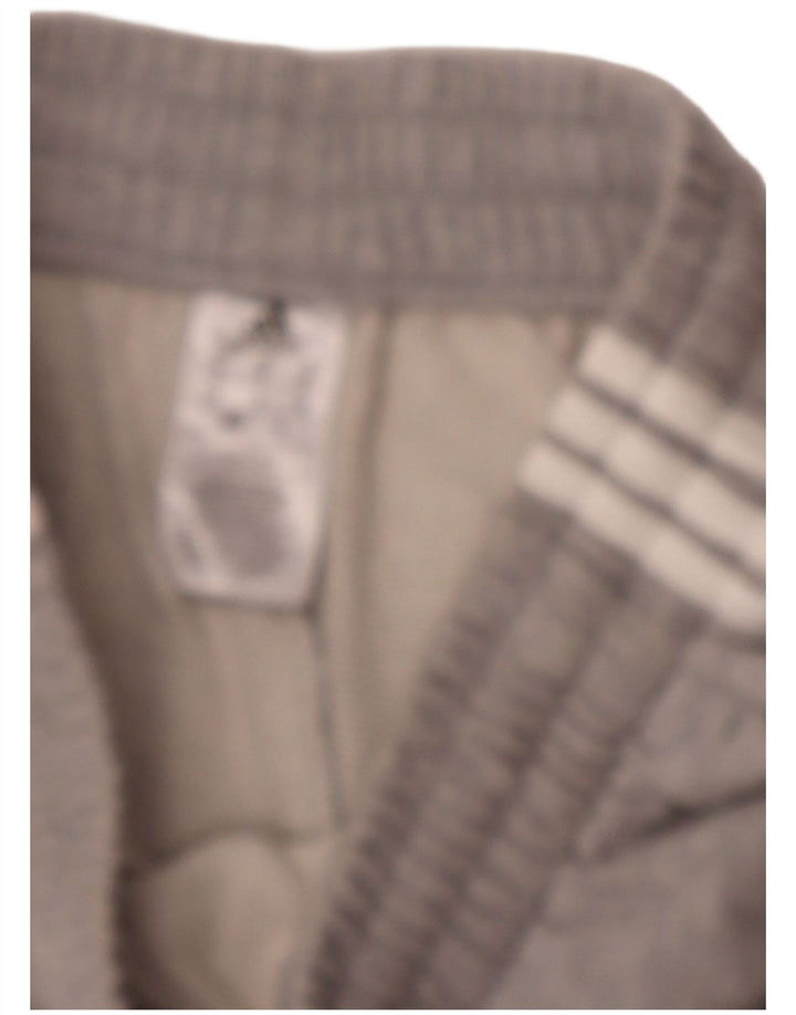 Pantaloncini sportivi da uomo Adidas in cotone grigio medio