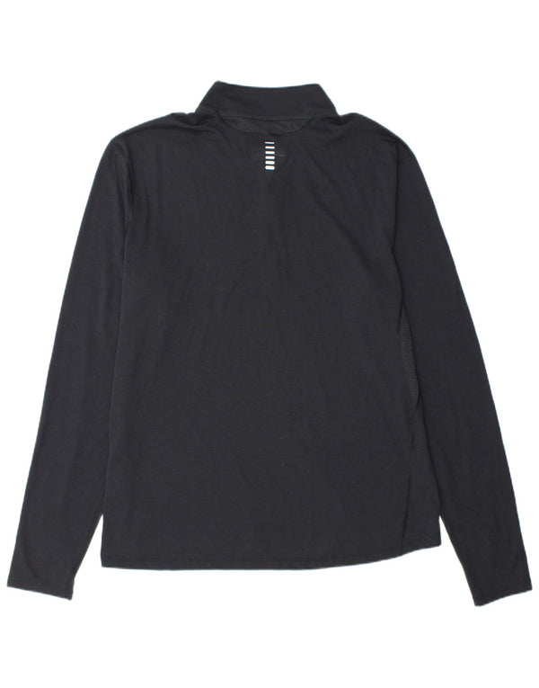 Maglia da ginnastica da uomo UNDER ARMOUR Heat Gear con zip e collo XL nera