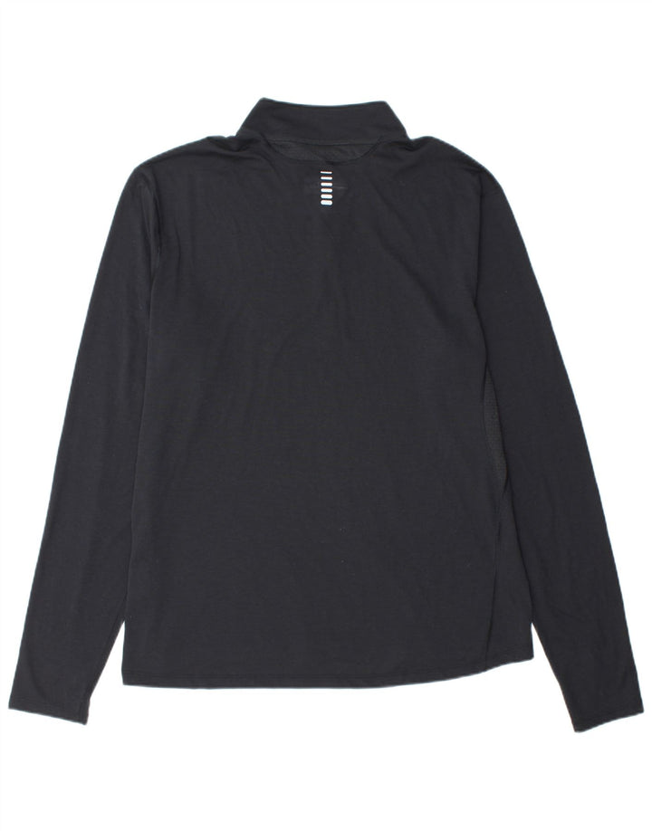 Maglia da ginnastica da uomo UNDER ARMOUR Heat Gear con zip e collo XL nera