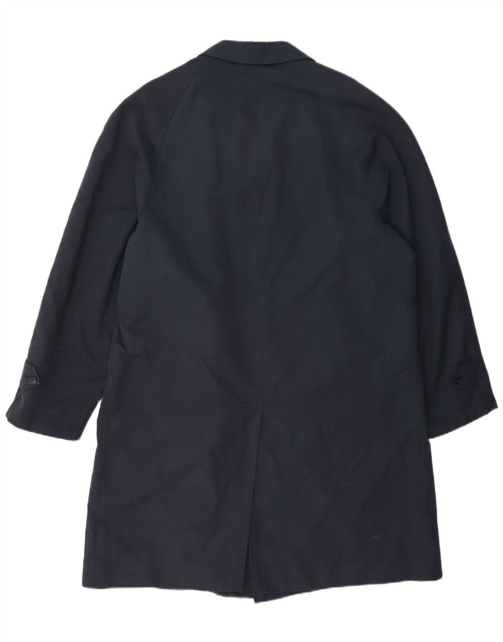 Cappotto da uomo Dhobi UK 38 poliestere medio blu navy