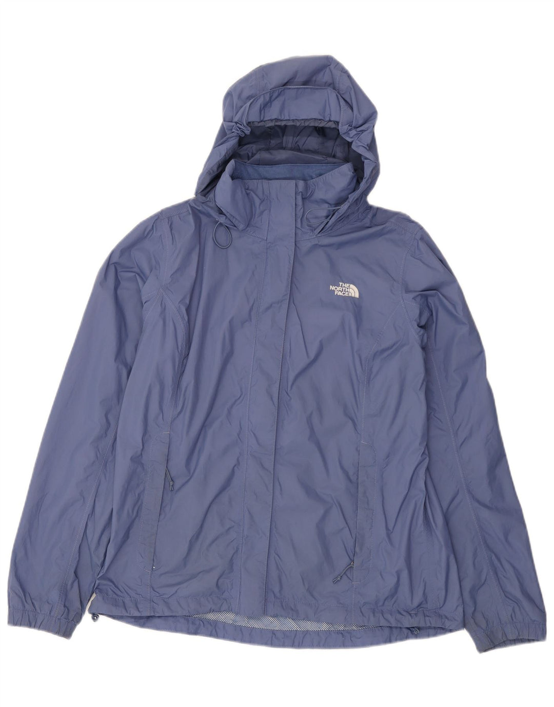 Giacca antipioggia con cappuccio da donna The North Face UK 16 Large Blu Nylon