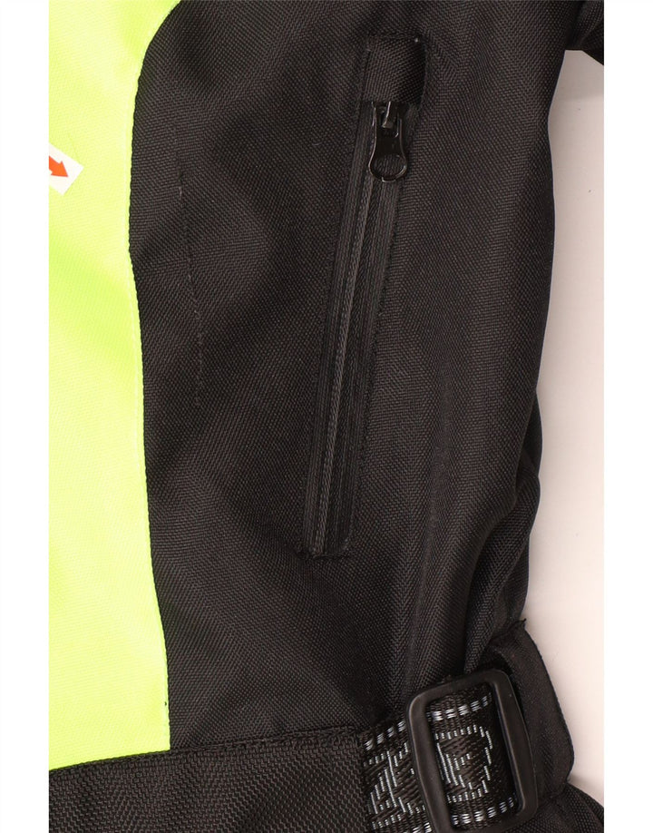 Giubbotto bomber da motociclista con grafica da uomo VINTAGE UK 44 2XL color block verde