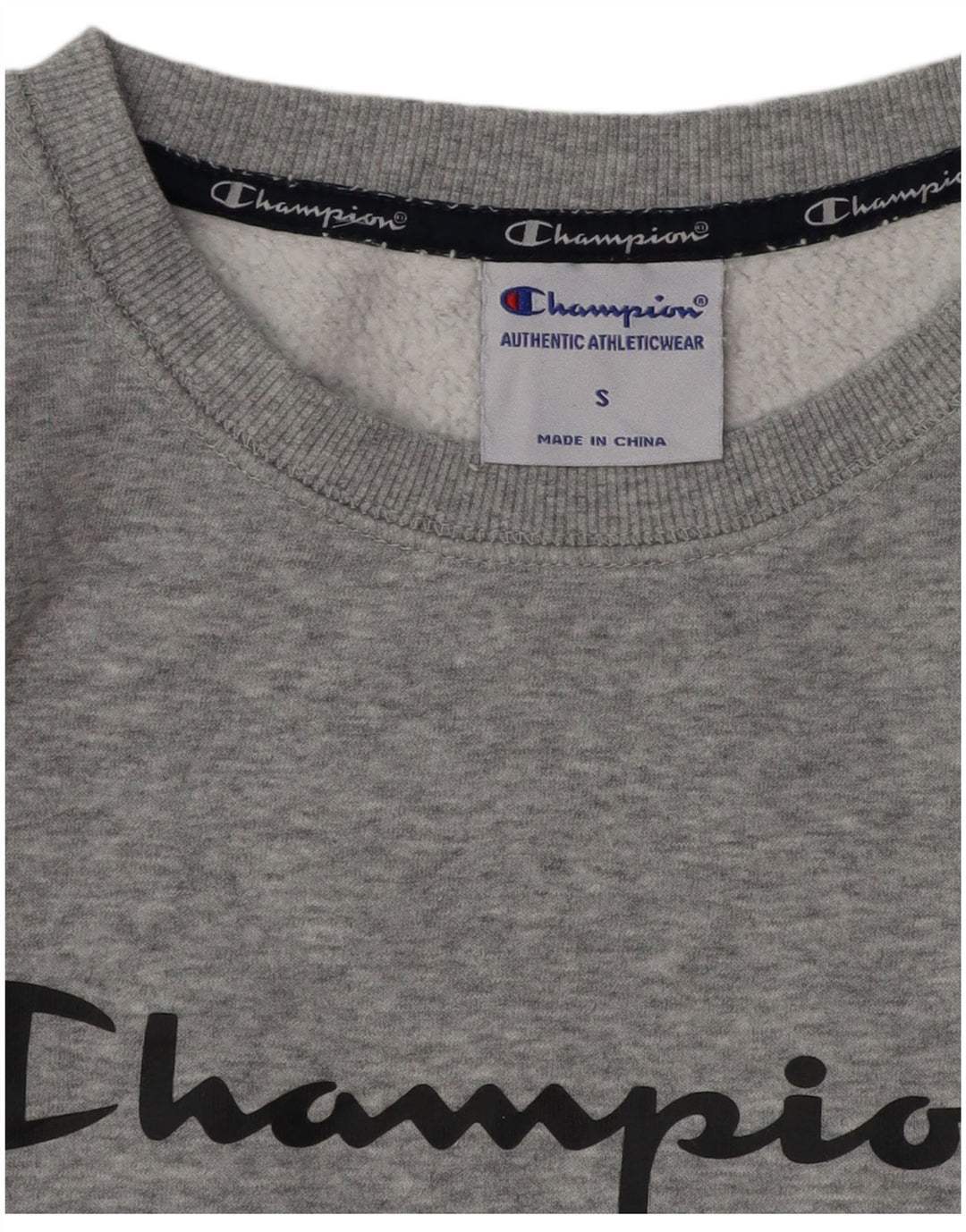 Felpa grafica da donna Champion UK 10 Small Grey Flecked