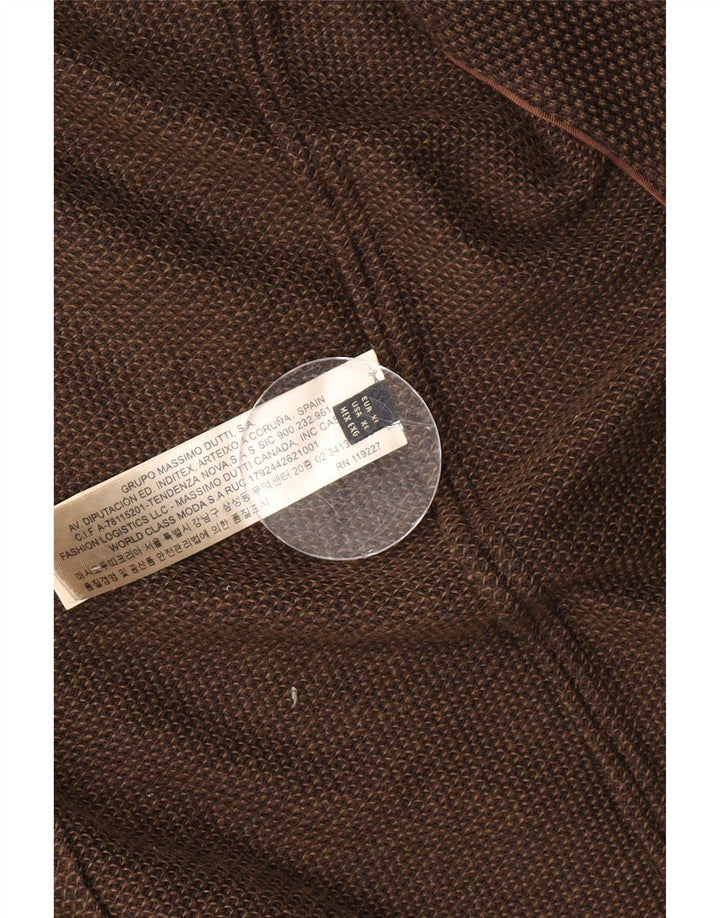 Giacca blazer da uomo a 2 bottoni Massimo Dutti UK 42 XL cotone marrone