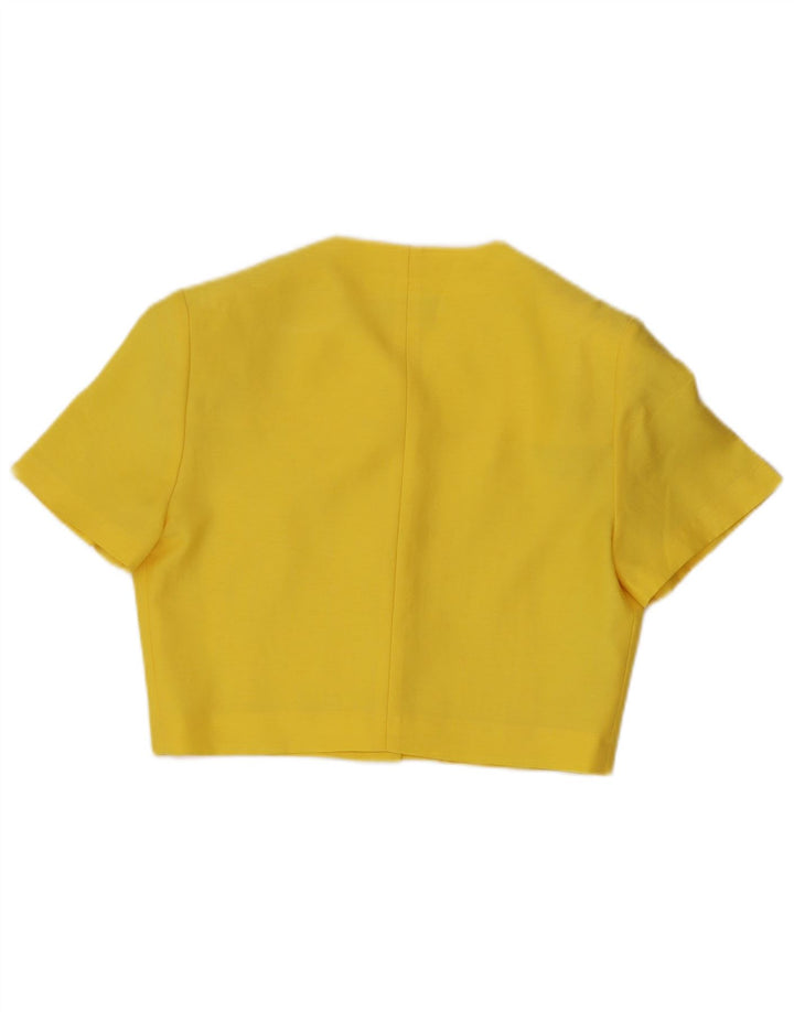 Set gonna 2 pezzi da donna Antica Sartoria IT 44 medio W28 poliestere giallo