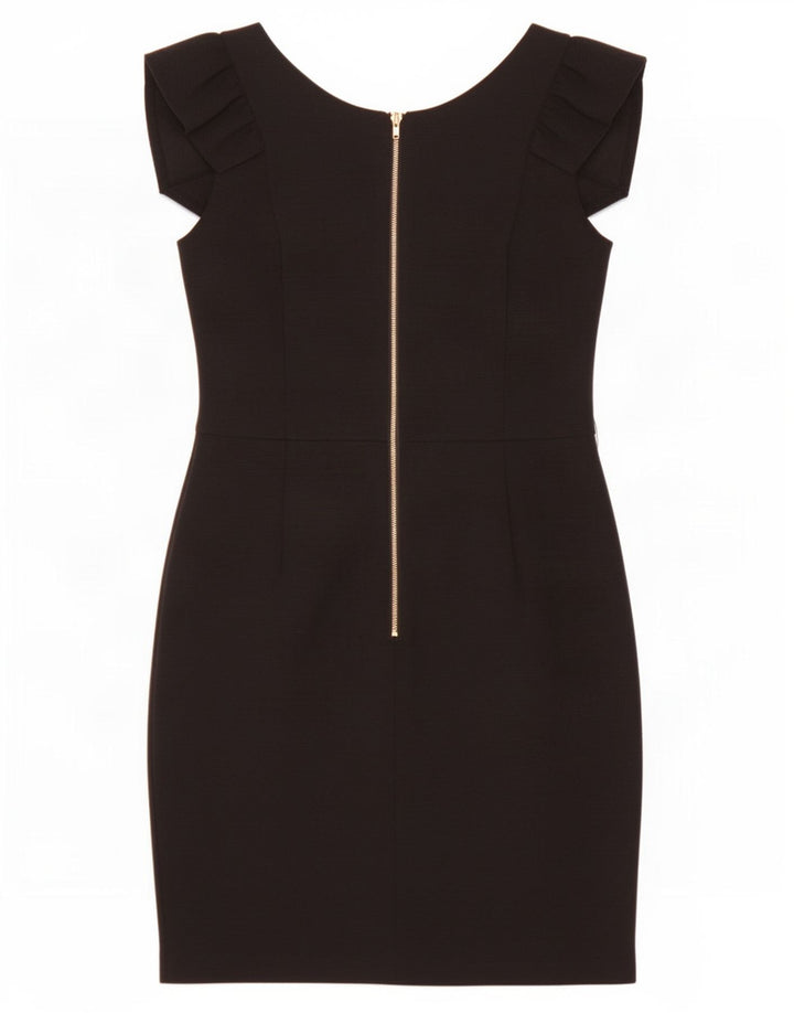 Abito tubino senza maniche da donna Warehouse UK 12 poliestere nero medio