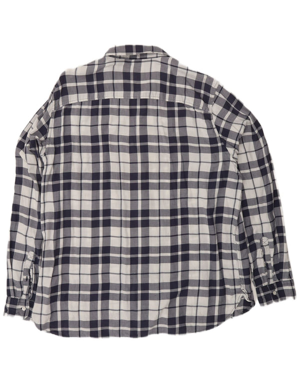 Camicia TIMBERLAND da uomo vestibilità regolare 2XL cotone a quadri blu navy