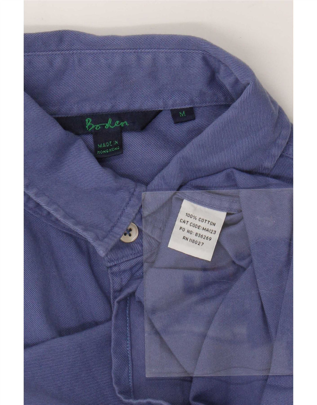 Boden Camicia da uomo in cotone blu medio